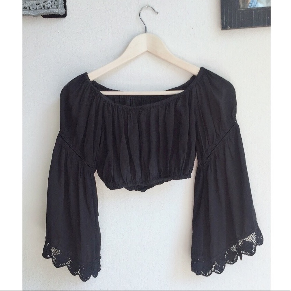 Blue Life Off the Shoulder Top